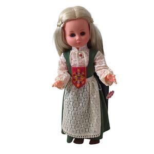 Vintage Norway Doll Folklore Nordic Dutch German Fair Isle Nicaput Wernicke 60s?
